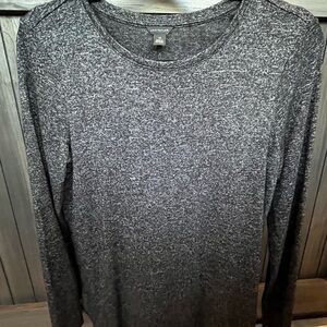 Ann Taylor Charcoal Long Sleeve Sweatshirt